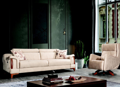Sofagarnitur Wohnzimmer Set Einsitzer Modern Dreisitzer Sofa Couch Neu